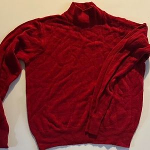 Cute and Comfy Red Turtleneck
